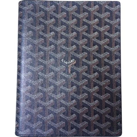 Planner cover Goyard Black in Leather 